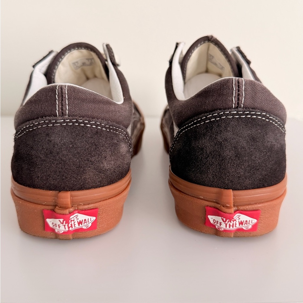 Vans Old Skool Brown and Cream Sneakers - Picture 3 of 5